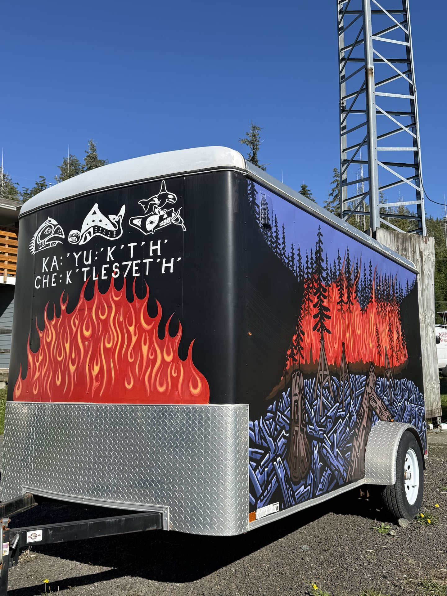 Fire Trailer Mural