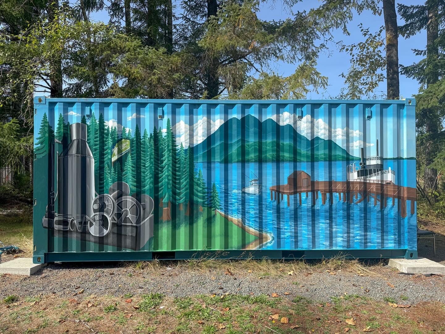 Sayward Sea Can Mural